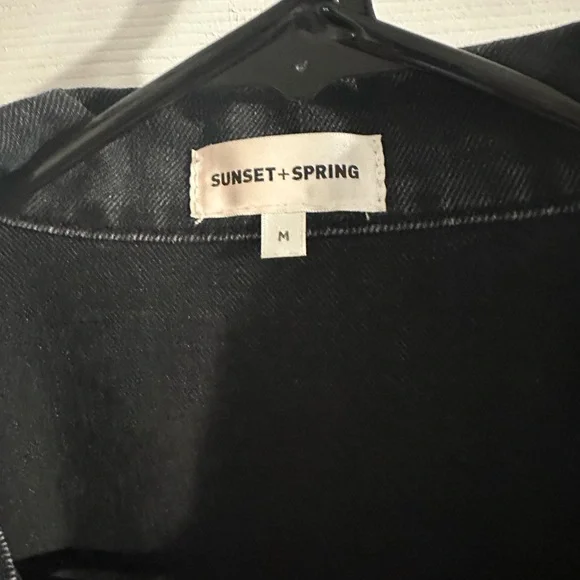 Sunset + spring pearl denim jacket - Picture 5 of 6